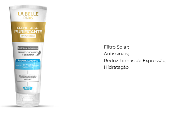 HIDRATANTE FACIAL PURIFICADOR LA BELLE