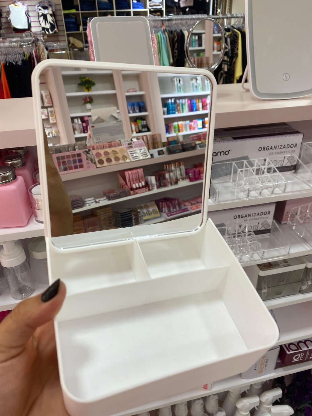 PORTA ACESSORIOS C/ ESPELHO IAMO