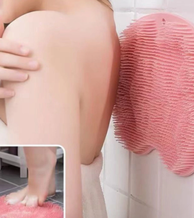 Esponja Para Os Pés E Costas Escova Massageadora De Alta Limpeza Antiderrapante No banheiro
