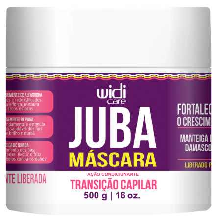 Máscara Juba Transição Capilar Ondulados Crespos Cacheados 500g