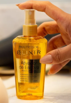 Ativador de Escova E.lixir BEAUTYCOLOR - Facilita a Escovação, Ação Antifrizz e Proteção Térmica - 100ml