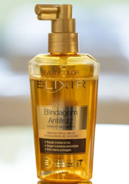 Blindagem Antifrizz E.lixir BEAUTYCOLOR - Selagem Instantânea, Blinda os Cabelos contra a Umidade e Formação do Frizz