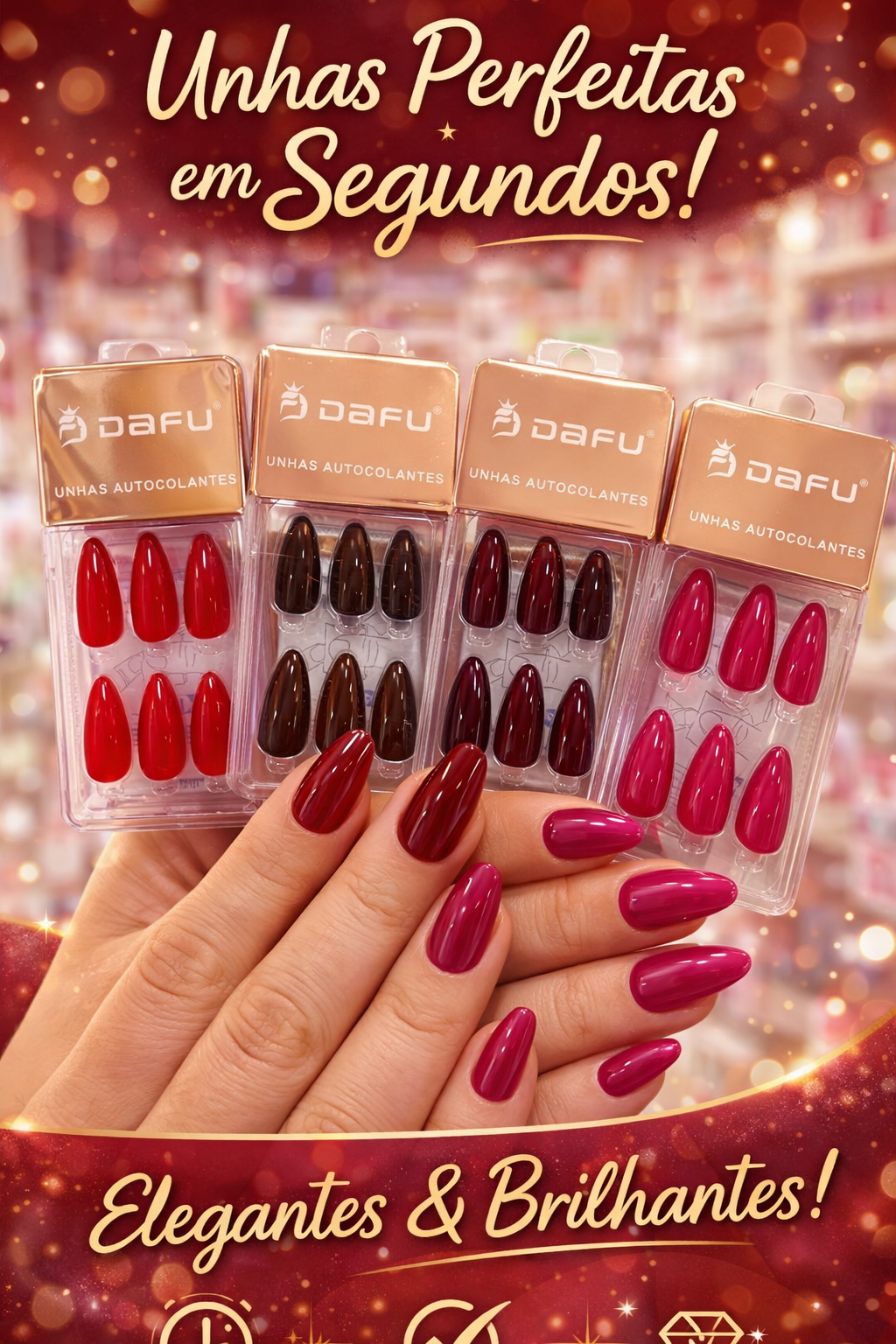 UNHA AUTOCOLANTE DAFU 