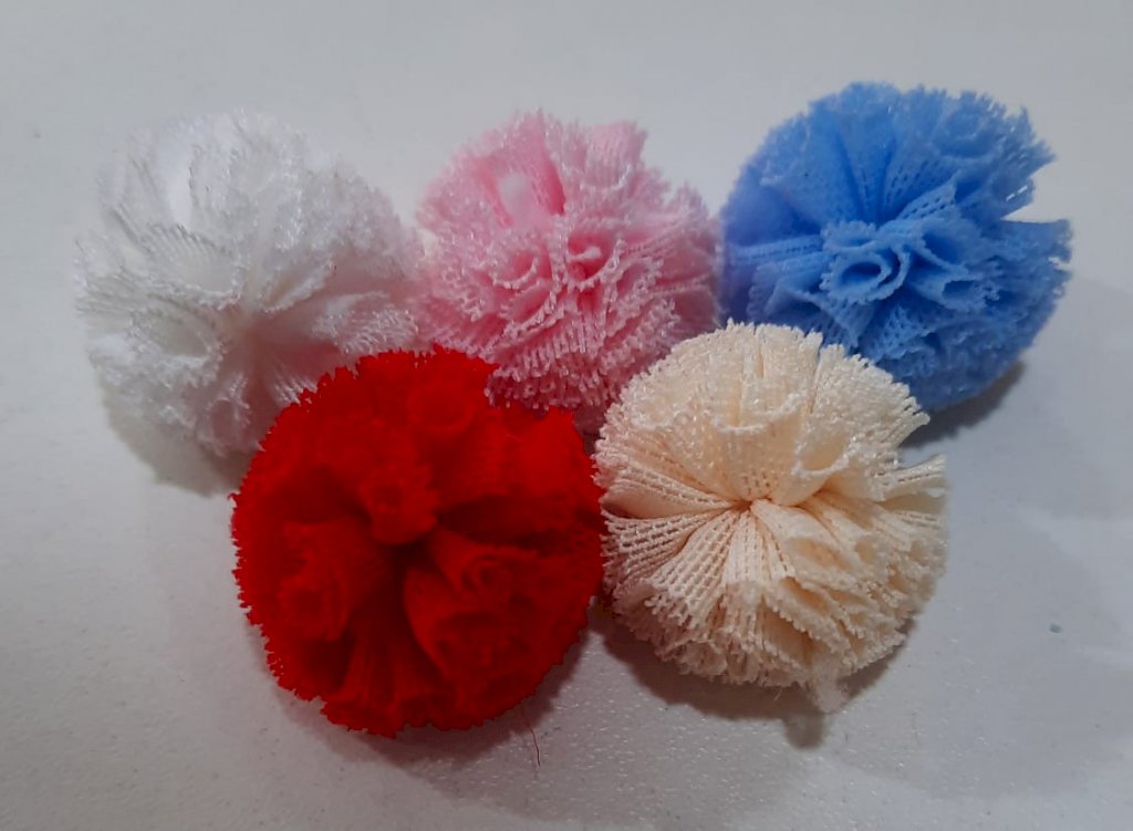 Pompom de seda 2 cm 