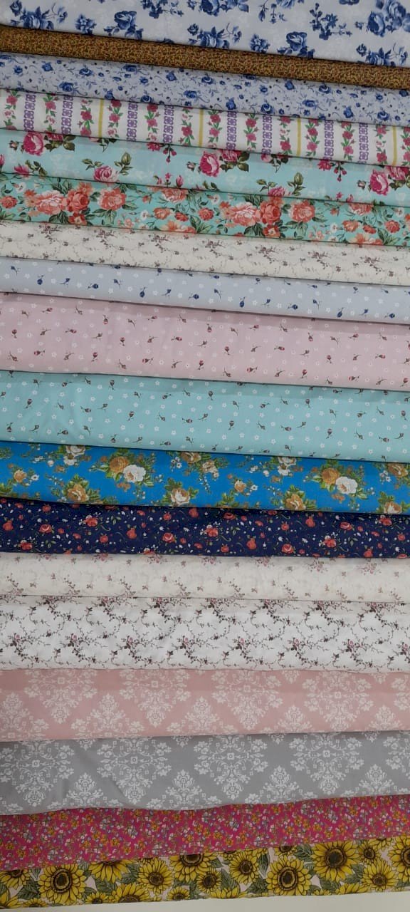 Tecido Tricoline 100% algodão 