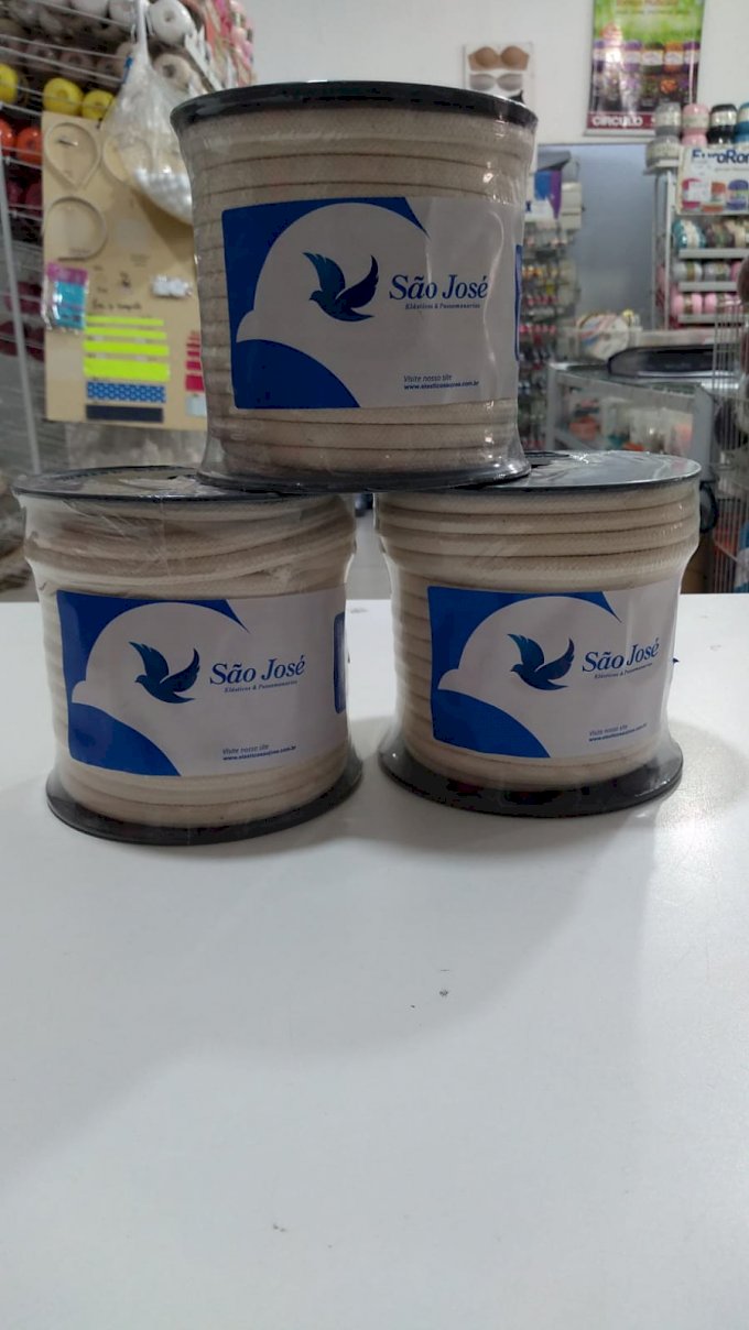 Cordão algodão 8mm 