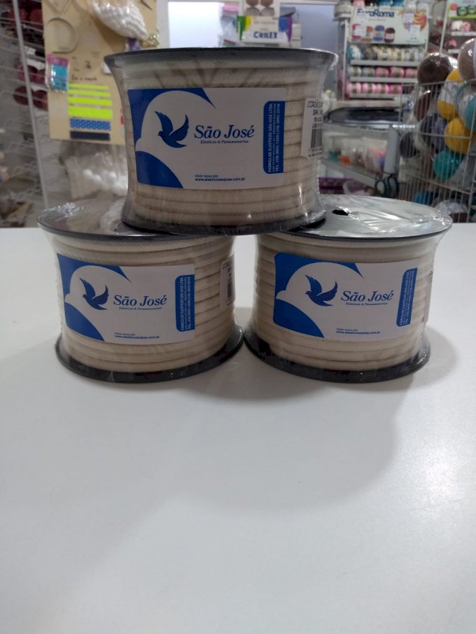 Cordão algodão 6mm 