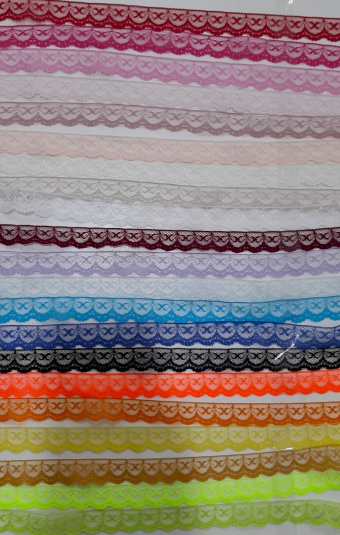 Renda naylon 2 cm de largura