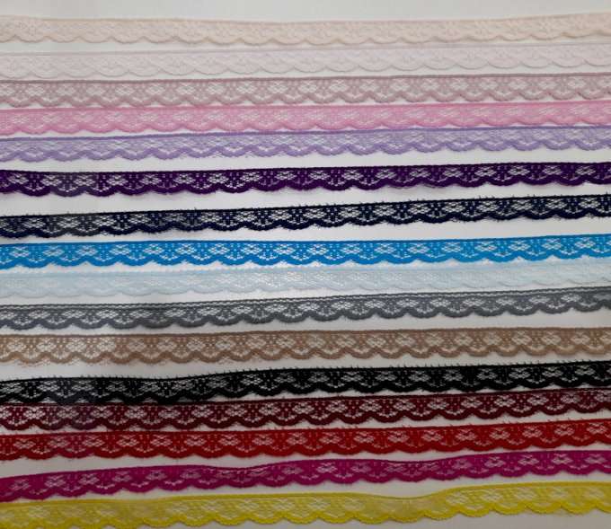Renda naylon 1cm de largura 
