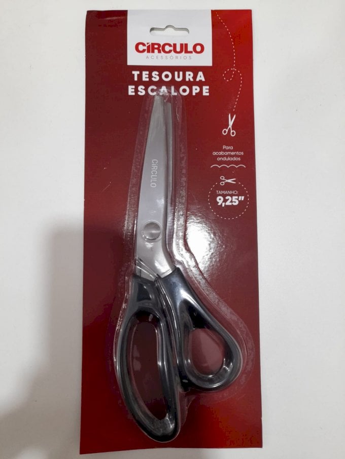 Tesoura escalope circulo