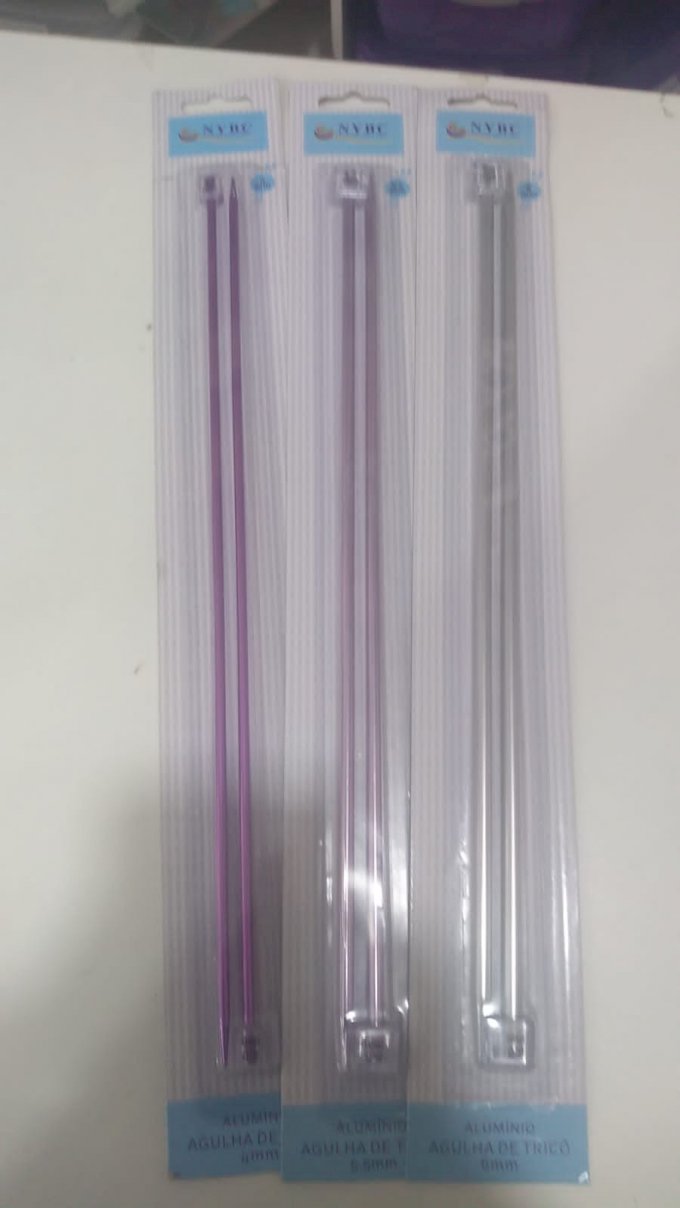 Agulha trico Alumínio n° 4,5