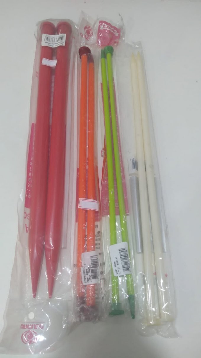 Agulha trico Plástico n° 18 