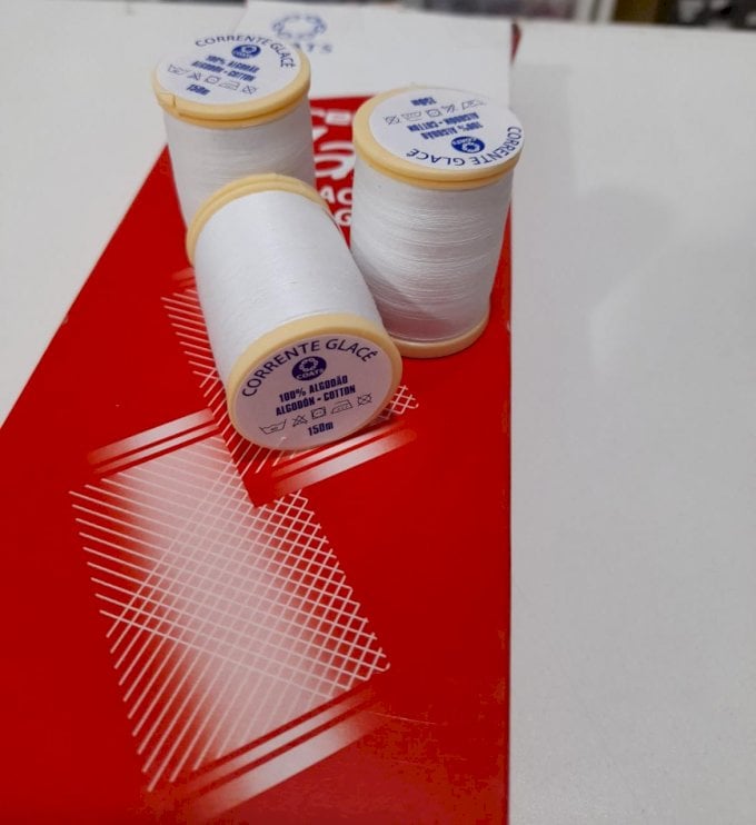 Linha corrente glacê 100 % algodão