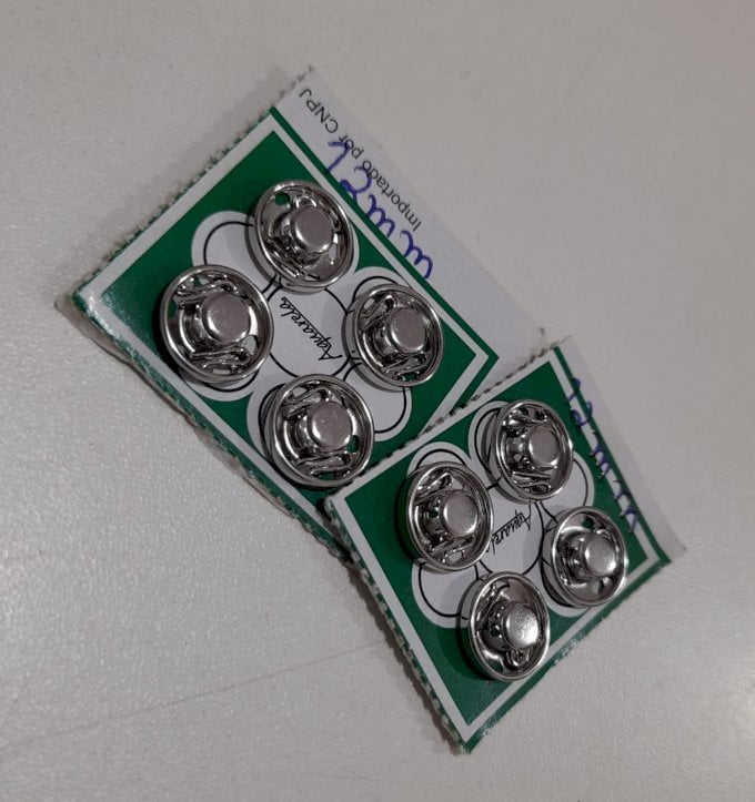 Colchete pressão 12 mm 