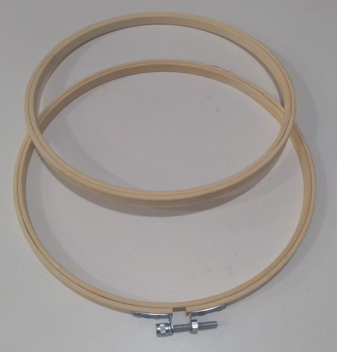 Bastidor de madeira com e sem trava 23cm 