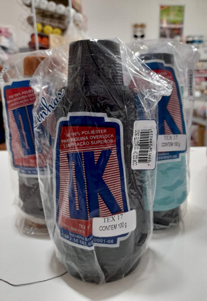 Fio overlock colorido 100gr 