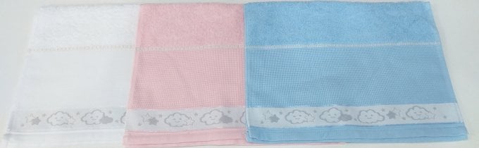 Toalha lavabo nuvens 