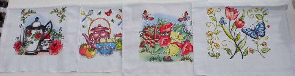 Pano de prato estampado 