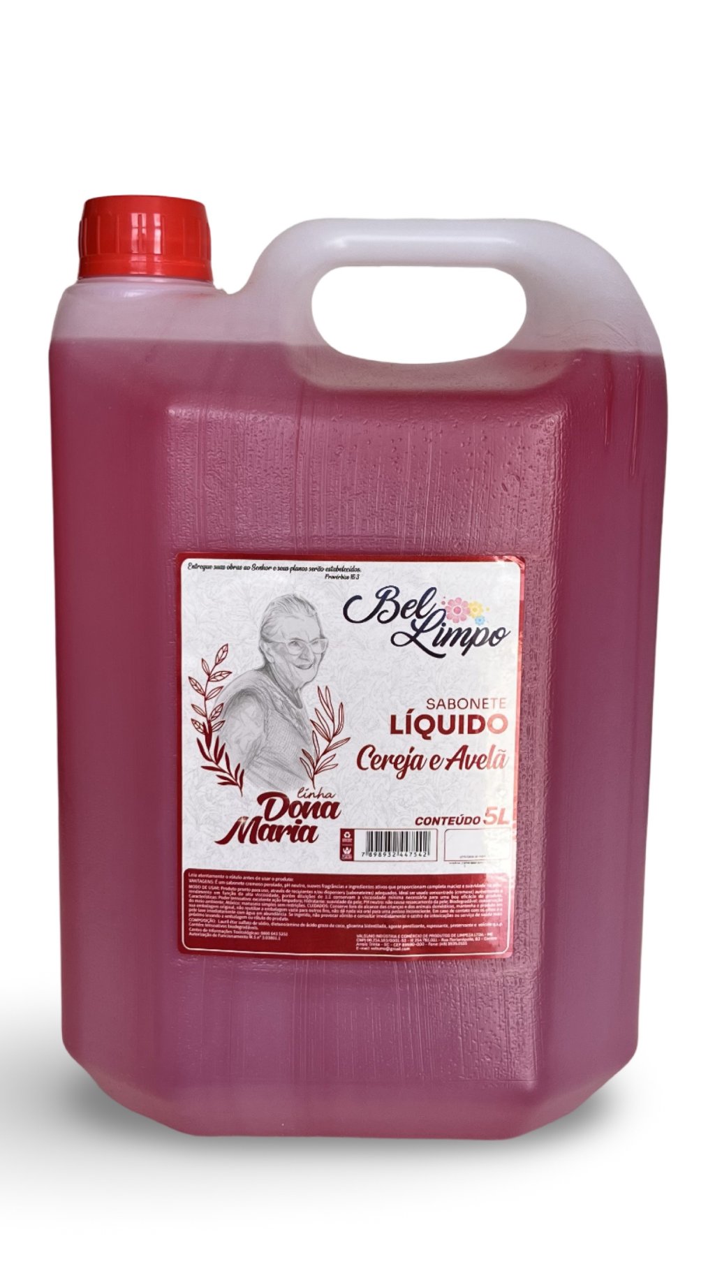 SABONETE LÍQUIDO CEREJA E AVELA 5LT