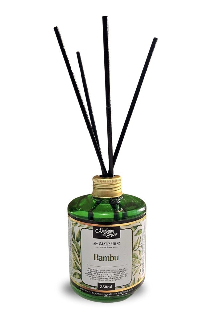 CAIXA 8 UNIDADES Difusor de Varetas BAMBU 350ml