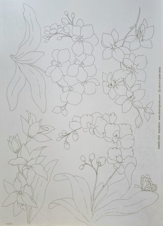 DECALQUE 63 ORQUIDEAS