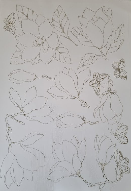 DECALQUE 27 MAGNOLIAS - DEC229