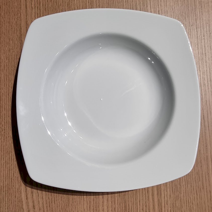 PRATO FUNDO QUADRADO PORCELANA 