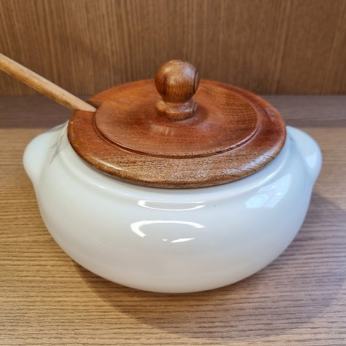 FARINHEIRA COM TAMPA E COLHER DE MADEIRA - FAR001