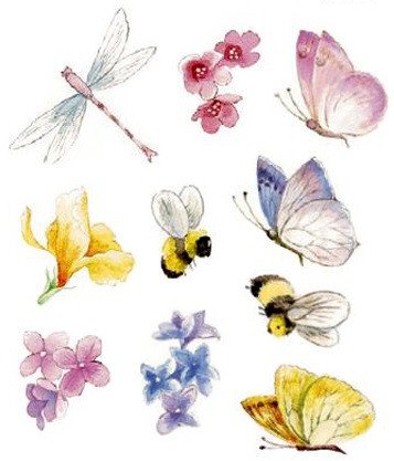 DECALQUE FLOWER BITS - DEC505