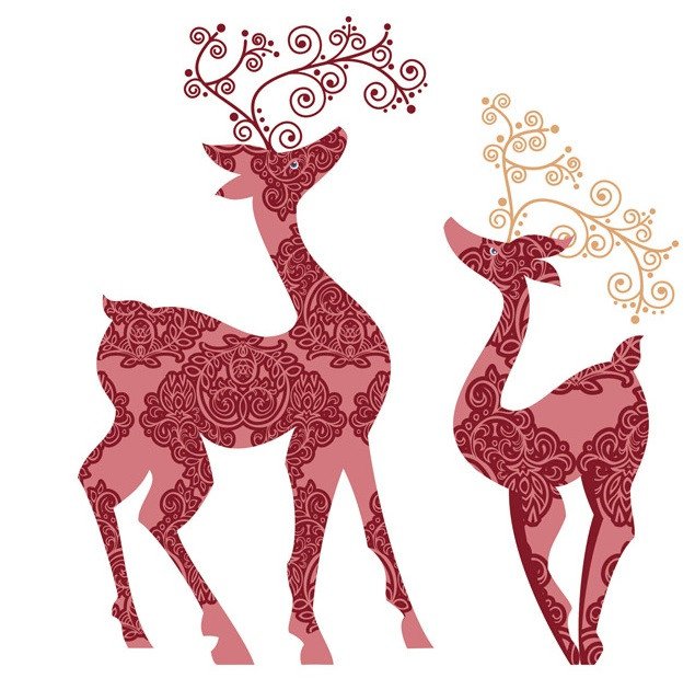 DECALQUE PINK REINDEER 