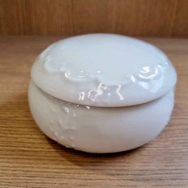 PORTA JÓIA REDONDO COM RELEVO