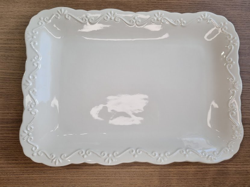 TRAVESSA PORCELANA RELEVO - TRA034