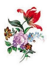 DECALQUE MEISSEN FLORAL 