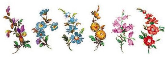 DECALQUE MEISSEN FLORAL - DEC225