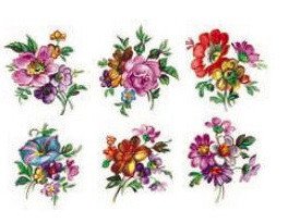 DECALQUE MEISSEN FLORAL 