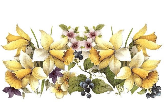 DECALQUE DAFFODIL MUG 1 - DEC125 