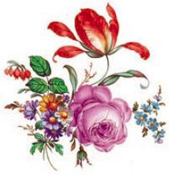 DECALQUE MEISSEN FLOWERS - DEC119 