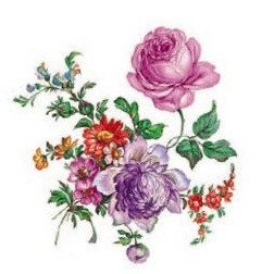 DECALQUE MEISSEN FLOWERS - DEC115 