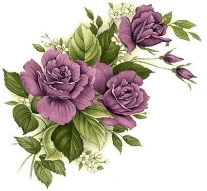 DECALQUE ROSE PURPLE - DEC017 