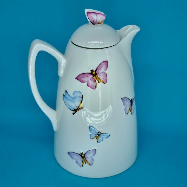 GARRAFA TÉRMICA PORCELANA BORBOLETAS 