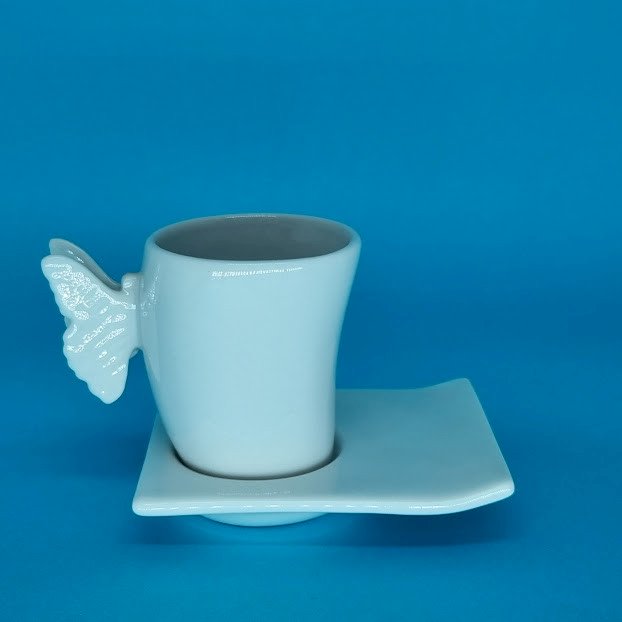 XÍCARA CAPUCCIONO BORBOLETA -XIC028 