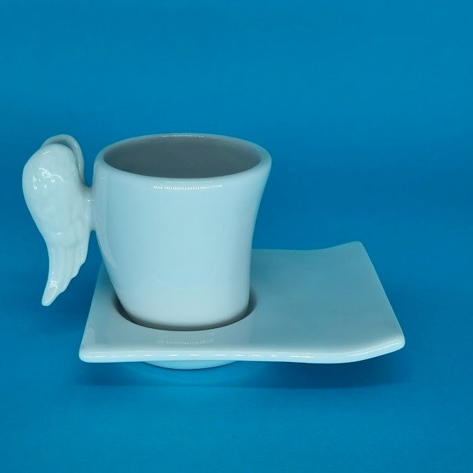 XÍCARA DE CAFÉ ANJO 2 COM PIRES - XCE001 