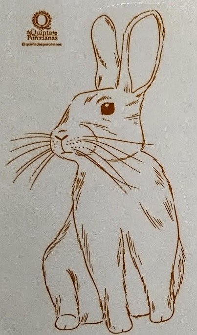 DECALQUE COELHO OURO - DEC548