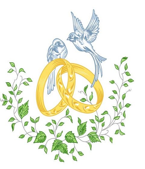 DECALQUE WEDDING RINGS - DEC627