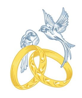 DECALQUE WEDDING RINGS - DEC628