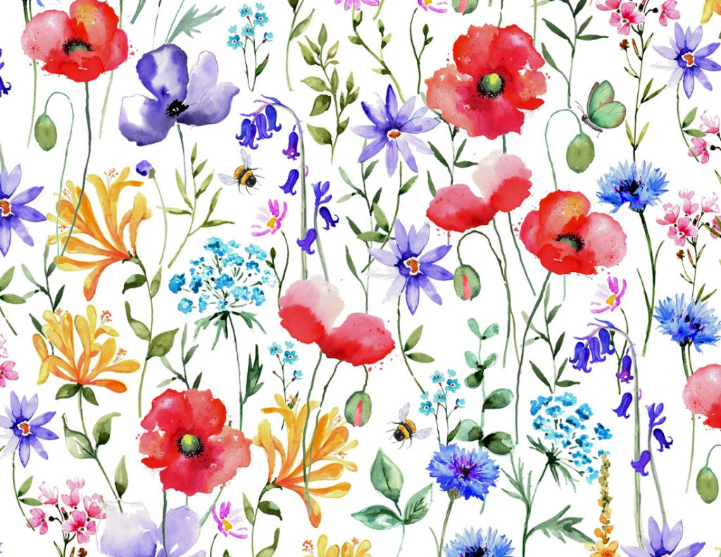 TAPETE MEADOW LANE CHINTZ  - DEC692