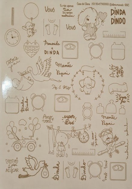 DECALQUE CONTORNO BEBÊ - DEC703