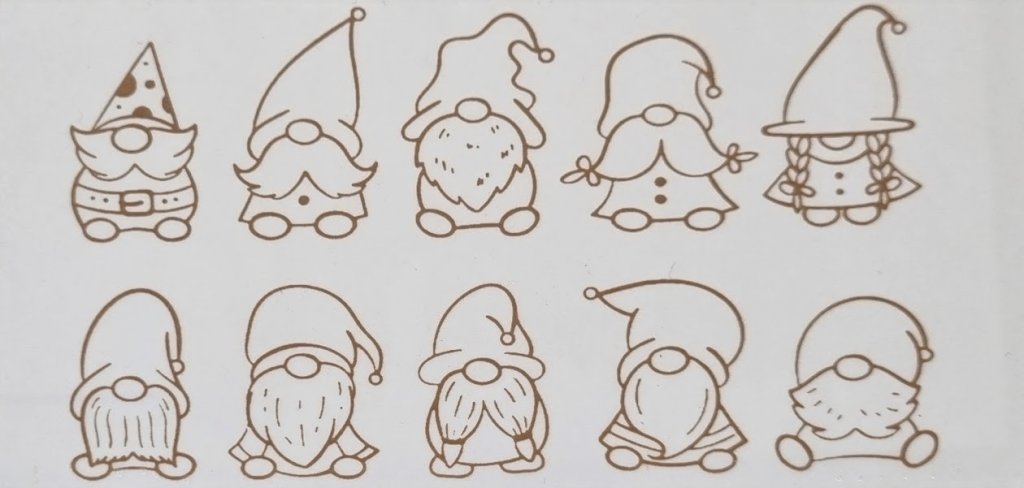 DECALQUE CONTORNO GNOMOS - DEC707