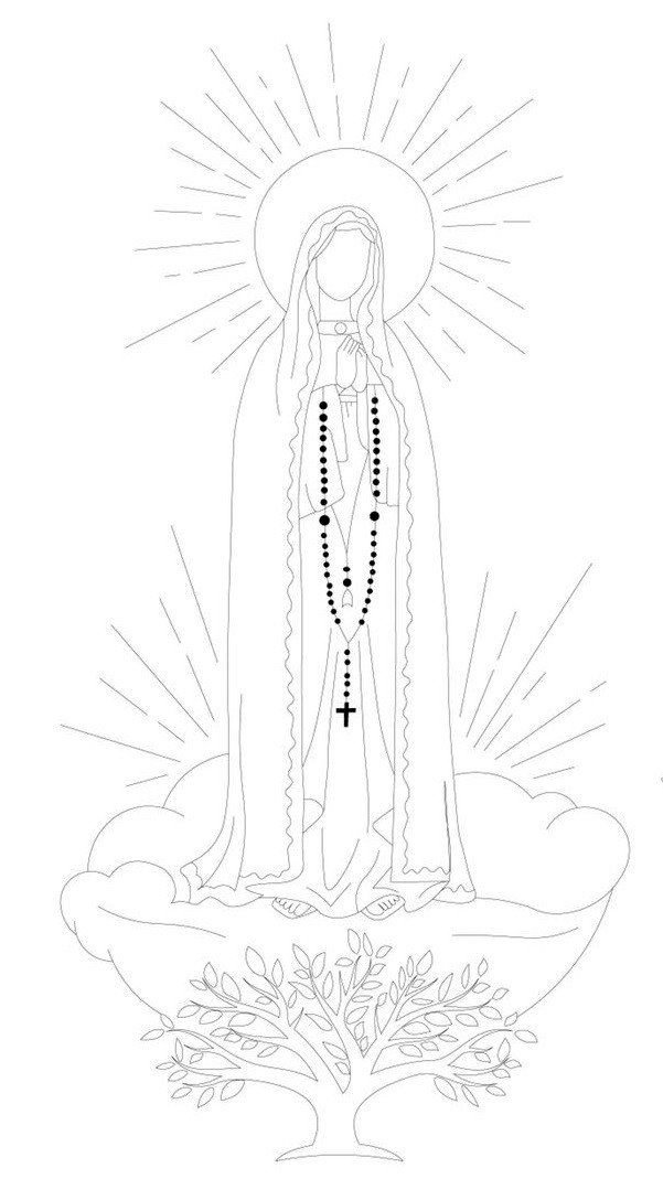 DECALQUE CONTORNO NS. DE FÁTIMA - DEC736