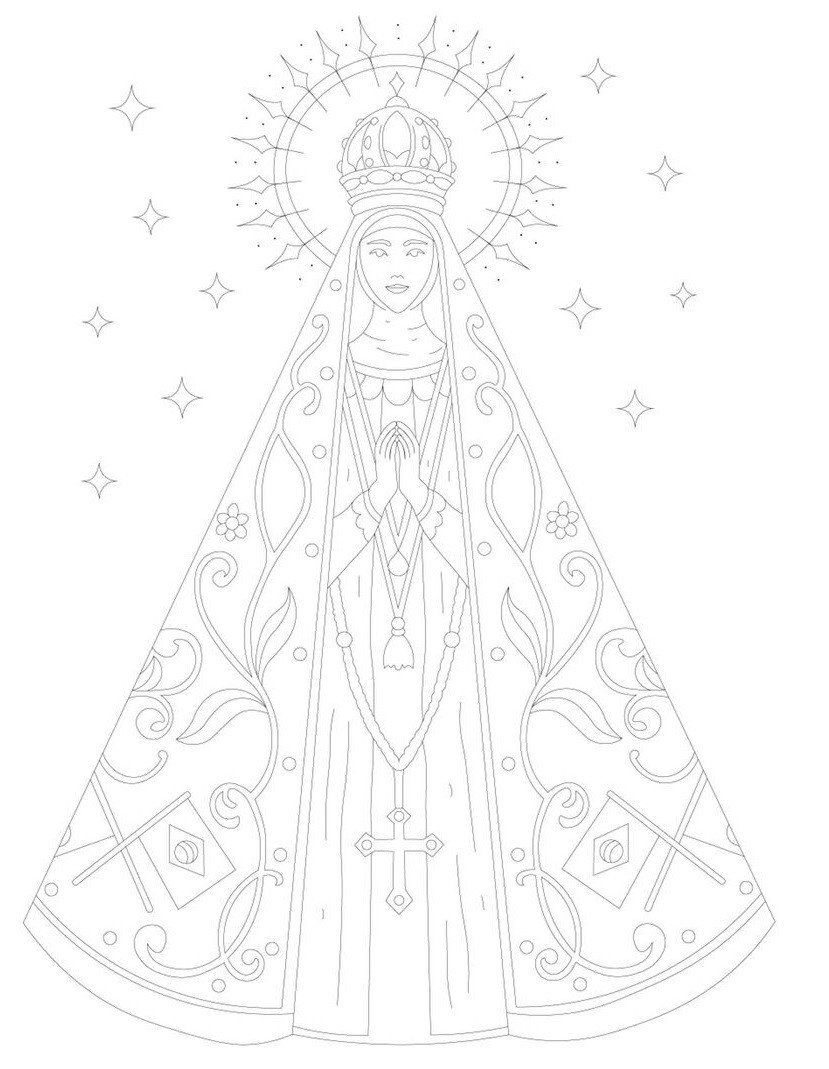 DECALQUE CONTORNO NS. APARECIDA - DEC739